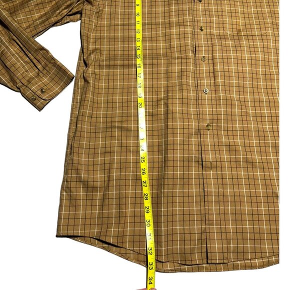 L.L. Bean Plaid Shirt Beige Size XLT - Picture 5 of 7